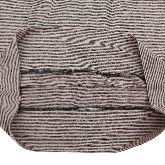 Skechers Top Womens Small Rose Gray Hooded Long Sleeve Striped Athletic Gym - Picture 6 of 10